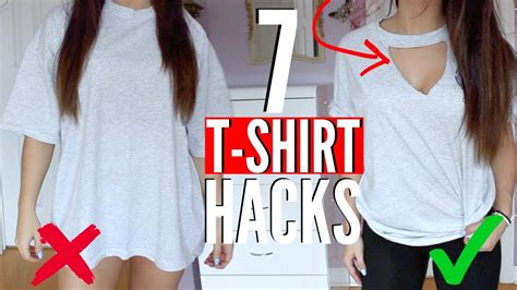 transform t shirt without sewing.